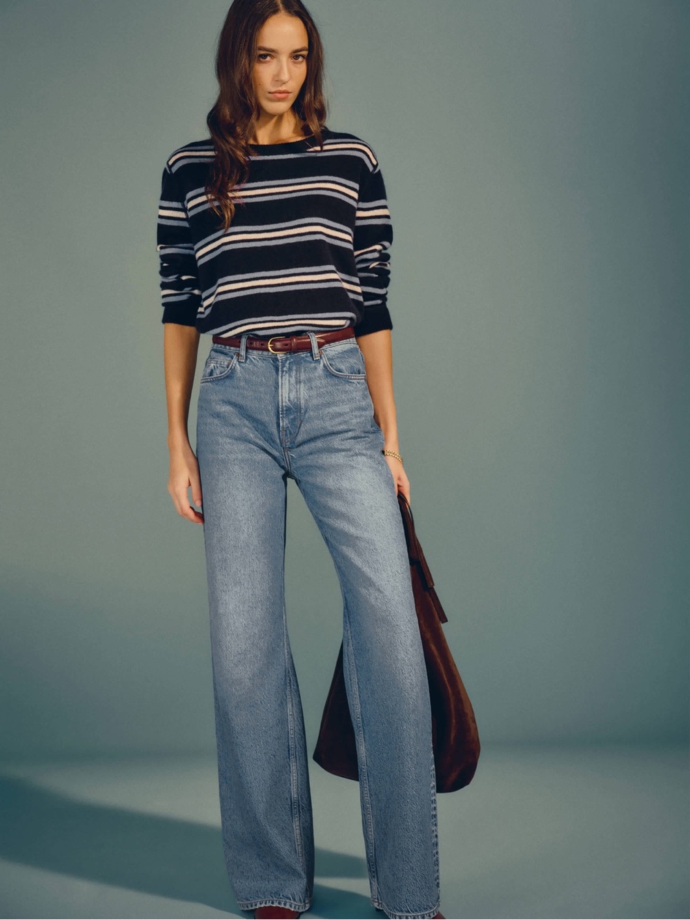 Reformation Cary High Rise Slouchy Wide Leg Jeans in Colorado (US 6/28)